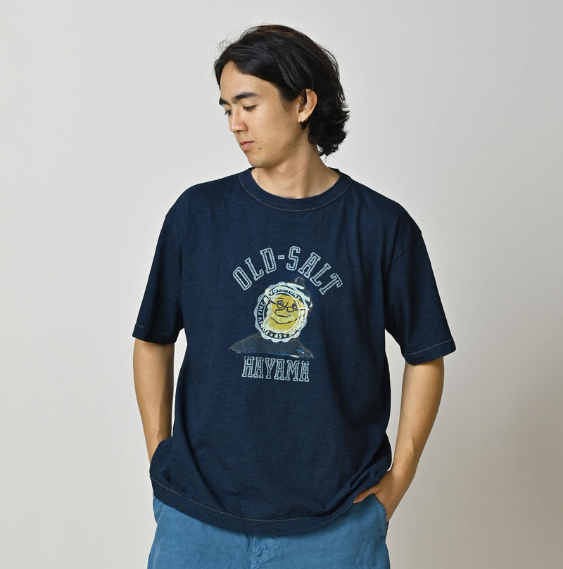 HAYAMA Indigo 908 Old Salt Ocean T-Shirt - Image 7