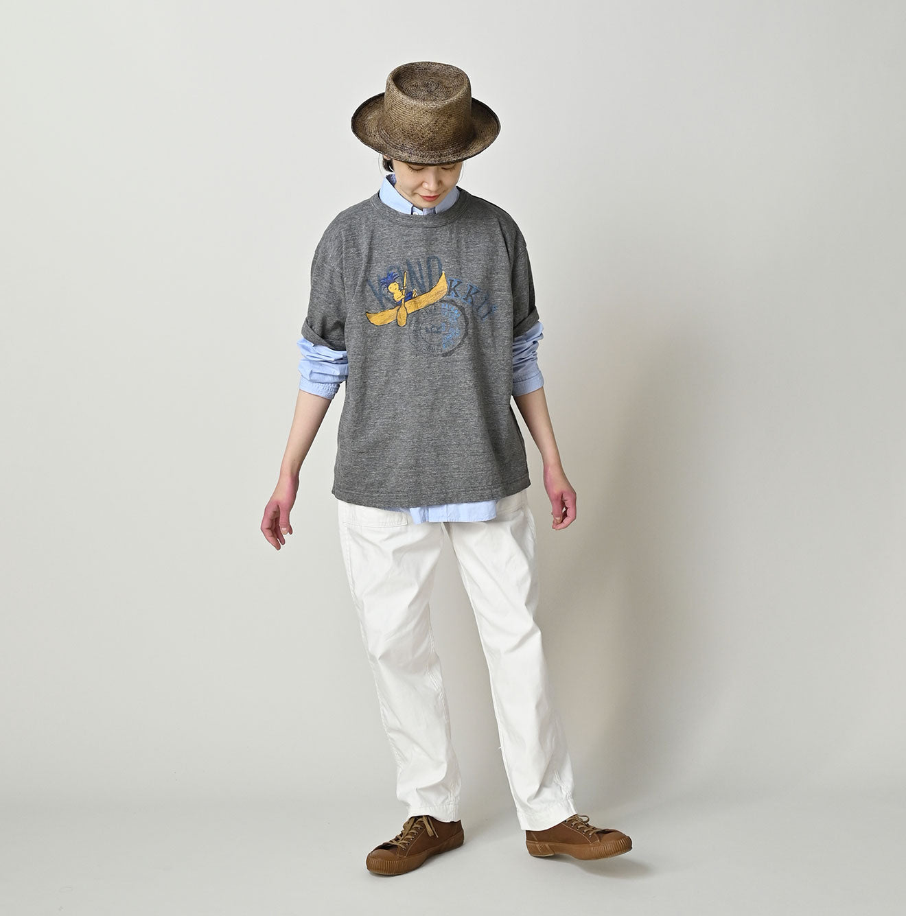 HAYAMA Kono’kkii College 908 Ocean T-Shirt (Top-Dyed) - Image 2