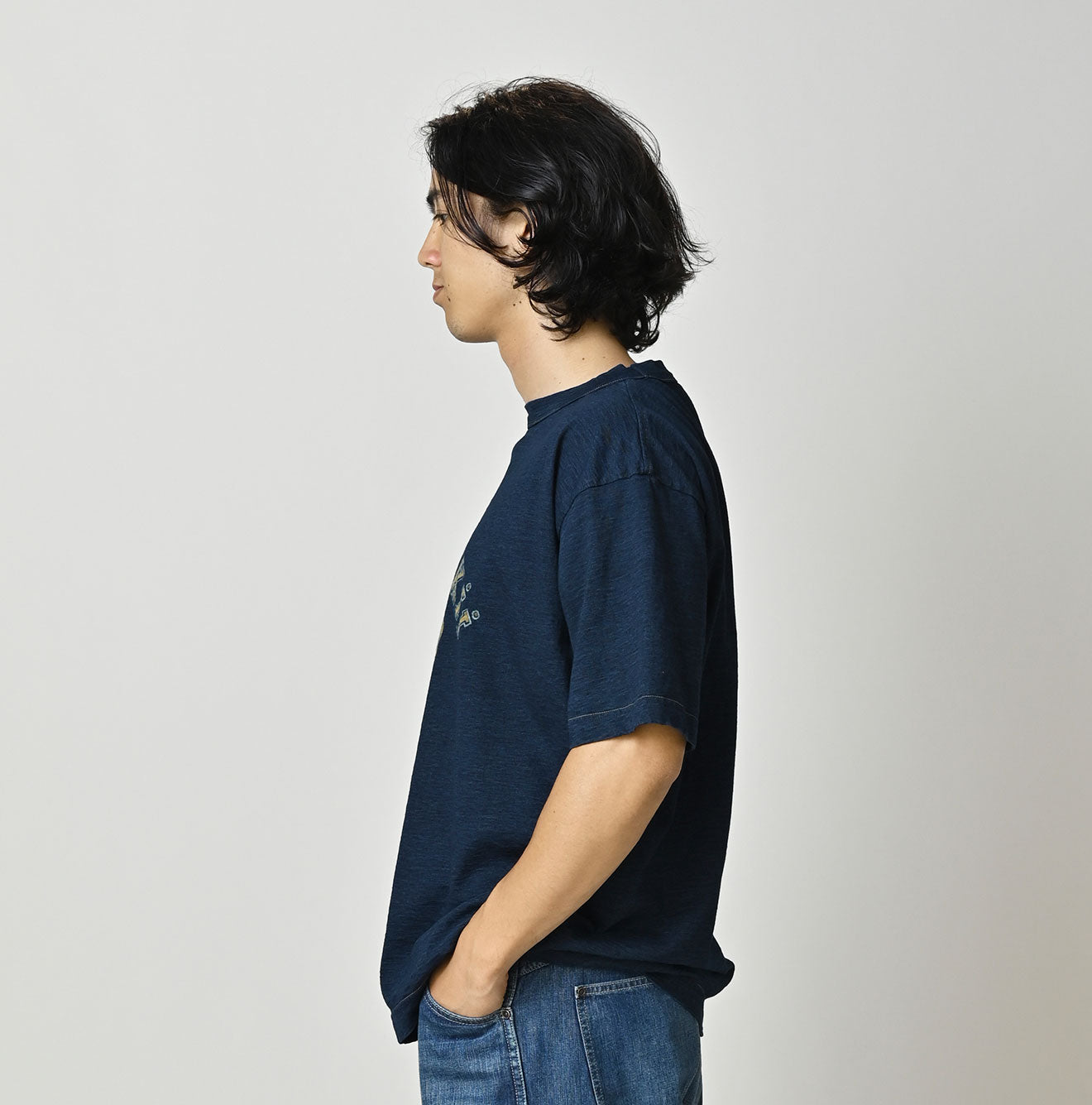 HAYAMA Indigo Kono’kkii College 908 Ocean T-Shirt - Image 8