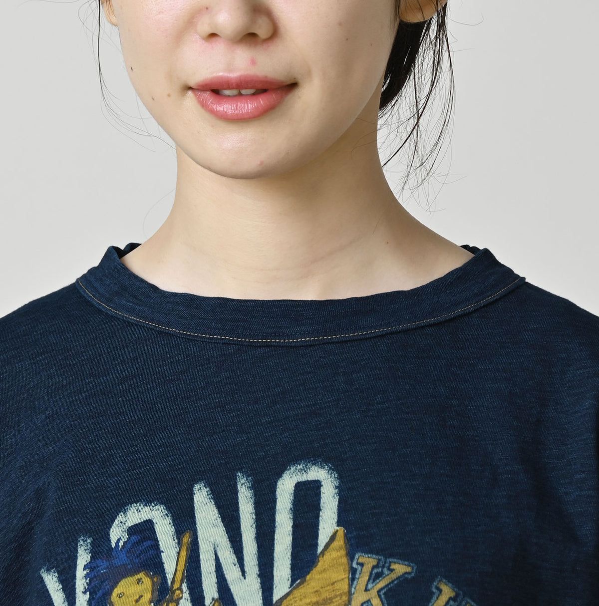 HAYAMA Indigo Kono’kkii College 908 Ocean T-Shirt