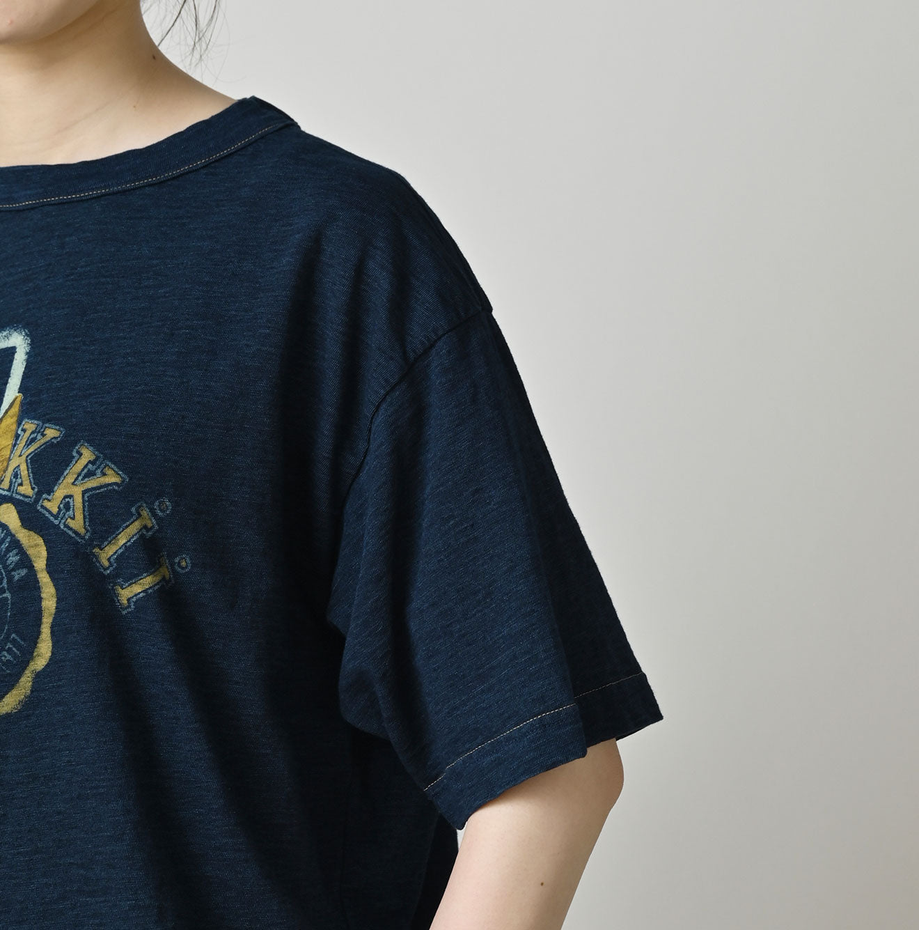 HAYAMA Indigo Kono'kkii College 908 Ocean T-Shirt | 45R Official