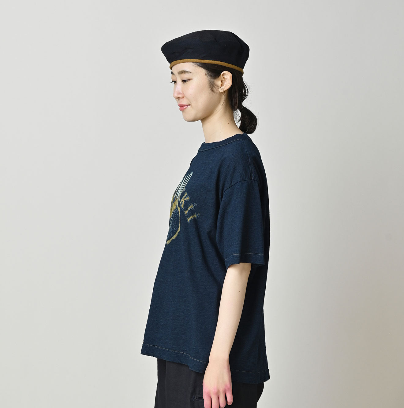 HAYAMA Indigo Kono'kkii College 908 Ocean T-Shirt | 45R Official