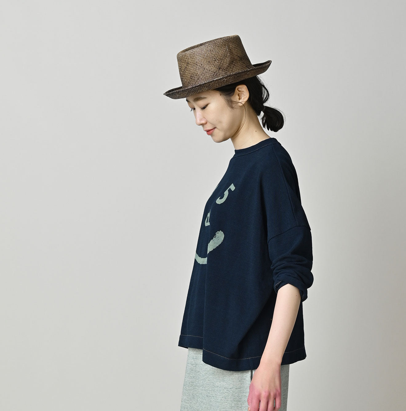 ONEONE Treasure Indigo Smile-R M-Shirt - Image 4