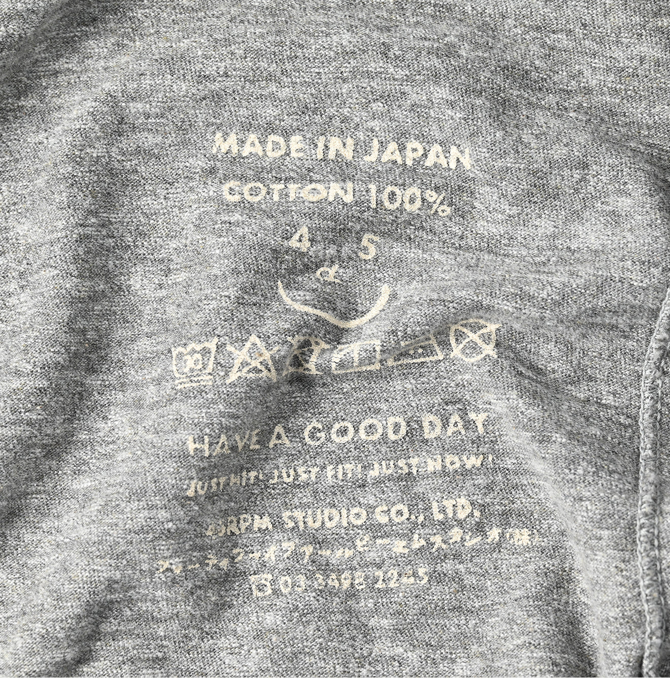 45R Hayama Betouch Initial Kamonme 908 T-shirt (Top-dyed) - Image 11