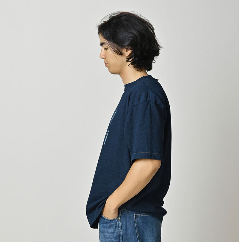HAYAMA Indigo Kono’kkii 908 Ocean T-Shirt - Image 8
