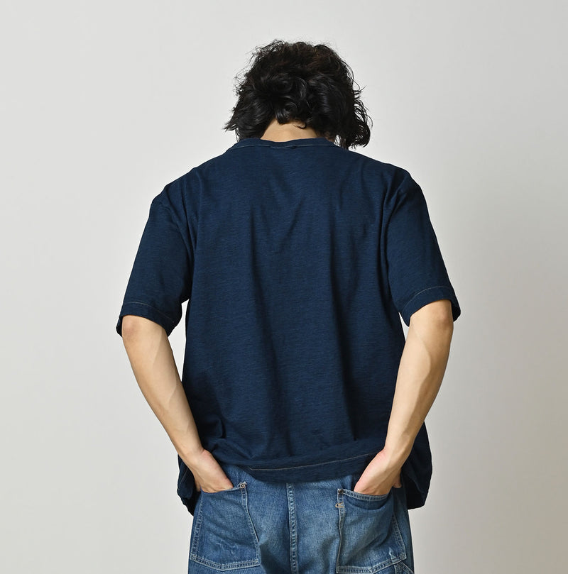 HAYAMA Indigo Kono’kkii 908 Ocean T-Shirt - Image 9