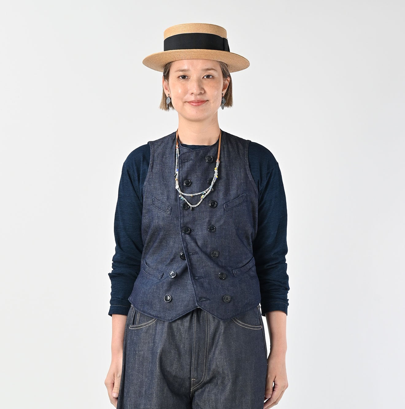45R 45 Petit Denim Vest Nou