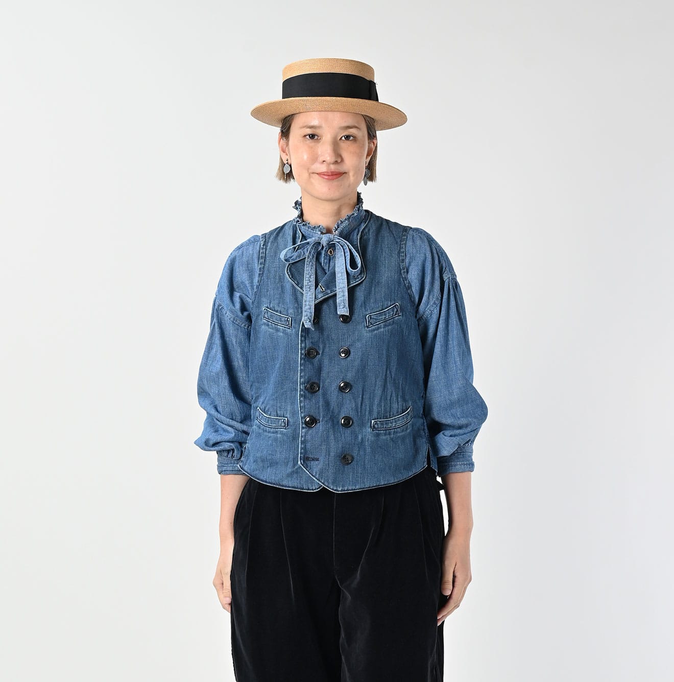 45R 45 Petit Denim Vest Zyu