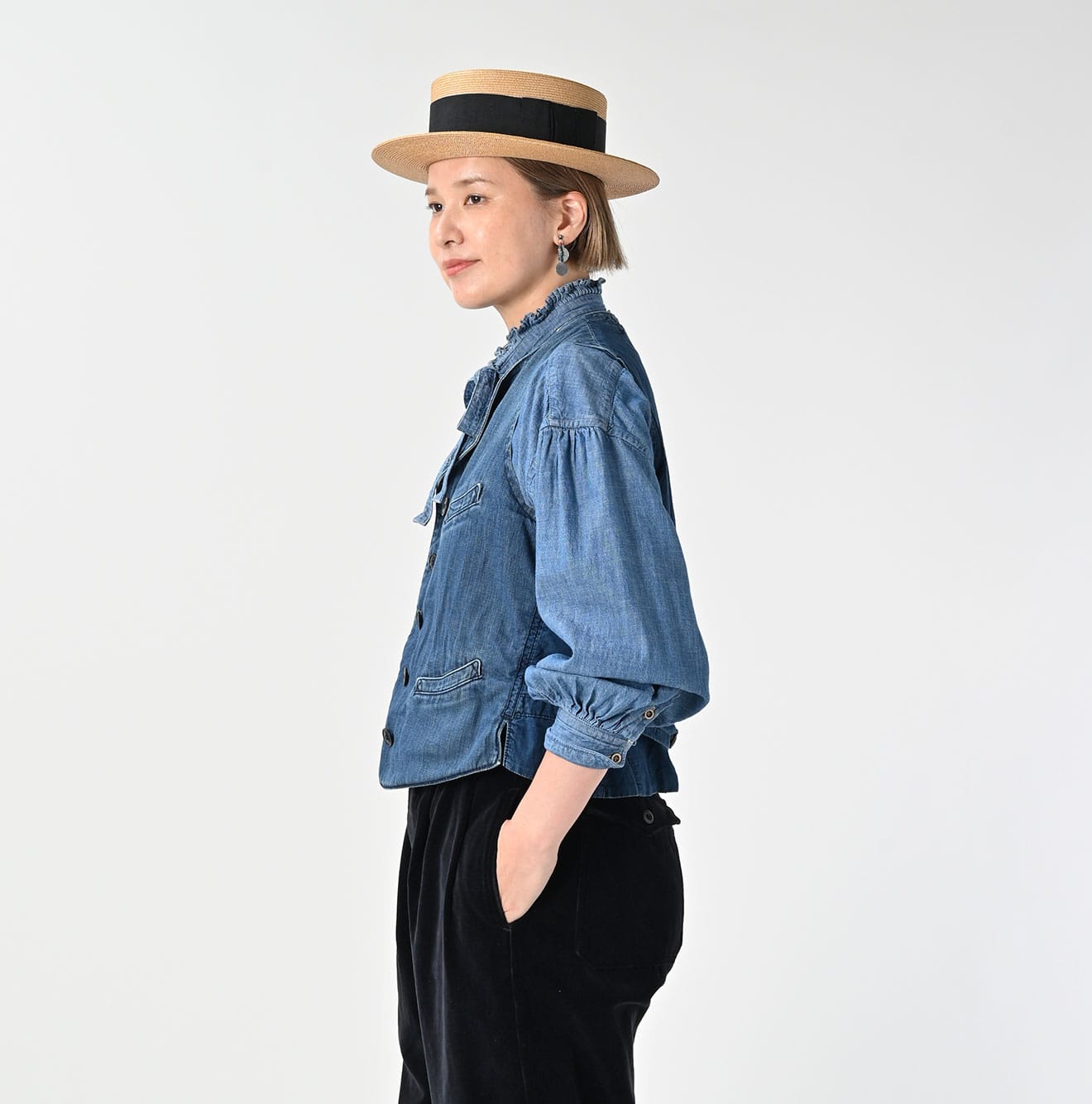 45R 45 Petit Denim Vest Zyu
