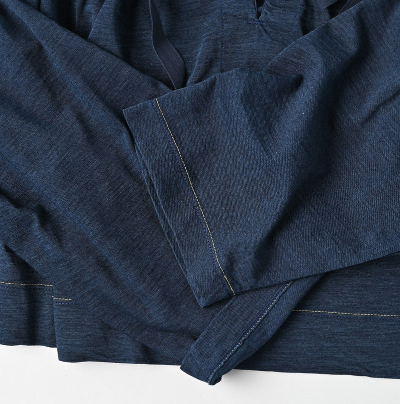 45R Indigo Supima Gathered Blouse - Image 12