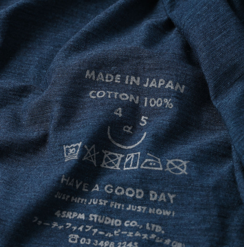 45R Indigo Supima Gathered Blouse - Image 13