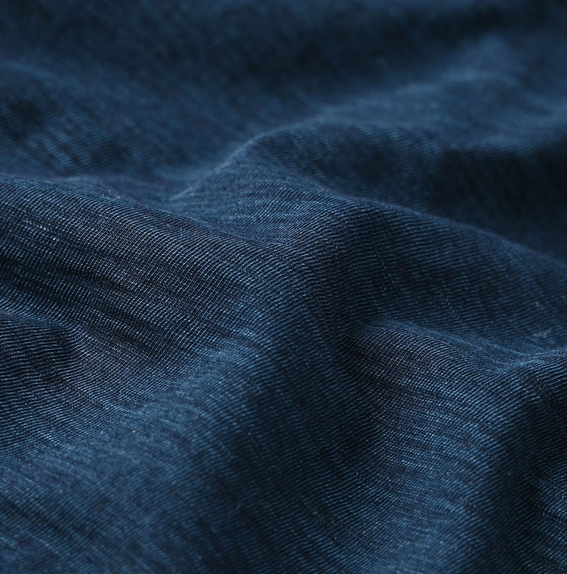 45R Indigo Supima Gathered Blouse - Image 14