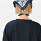 45R Indigo Tenjiku Gathered Blouse