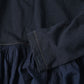 45R Indigo Tenjiku Gathered Blouse