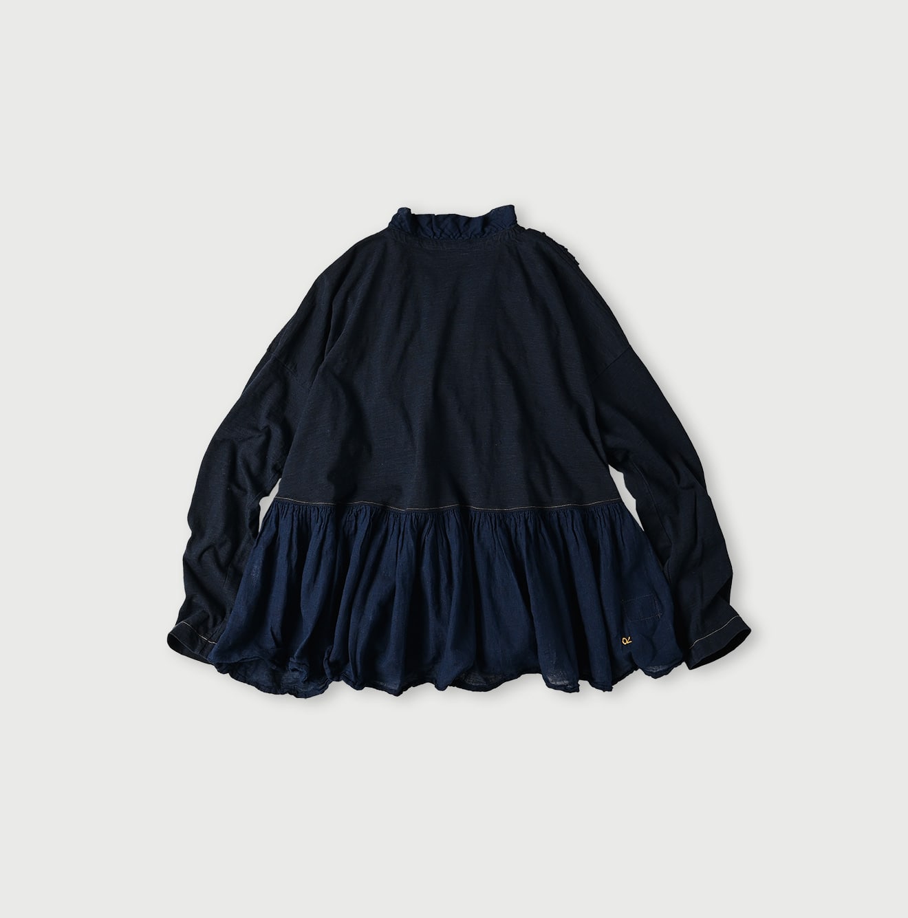 45R Indigo Tenjiku Gathered Cachecoeur