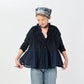 45R Indigo Tenjiku Gathered Cachecoeur