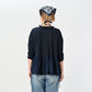 45R Indigo Tenjiku Gathered Cachecoeur