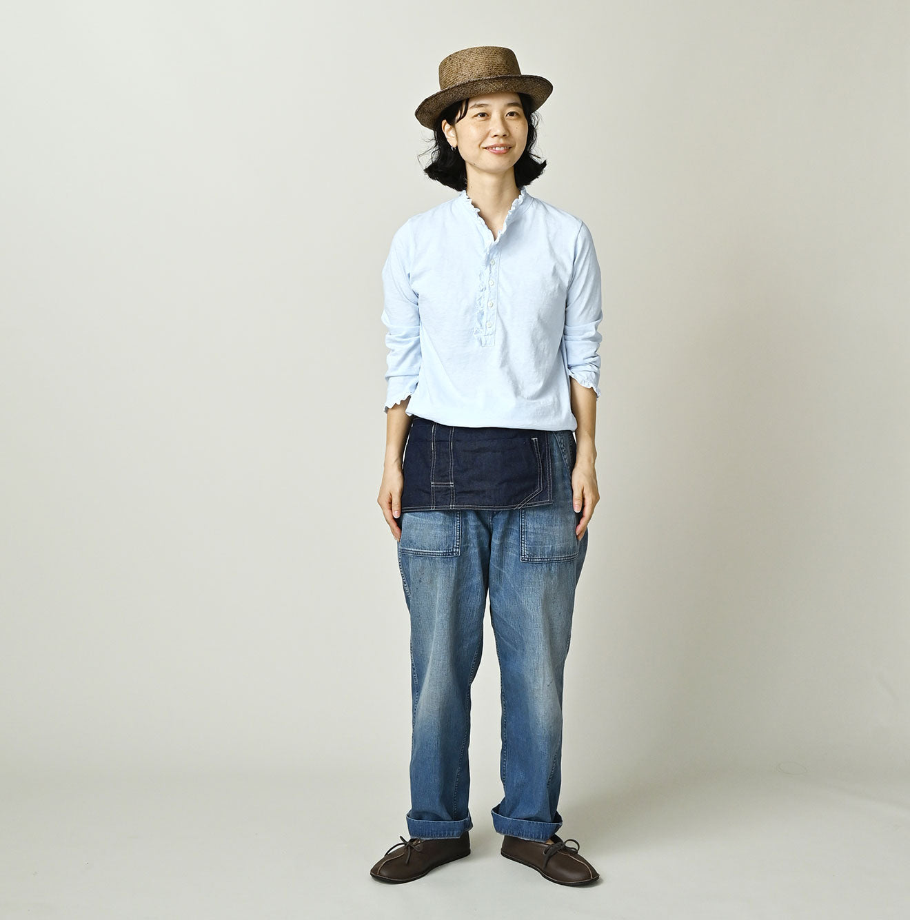 Frilled Square Henley - Image 4