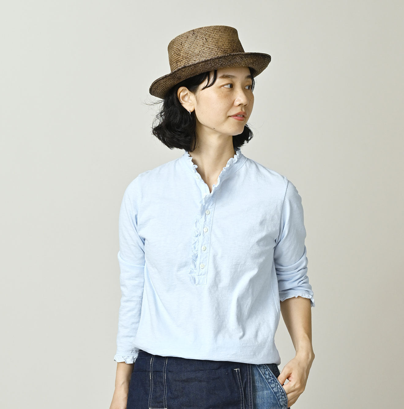 Frilled Square Henley - Image 5