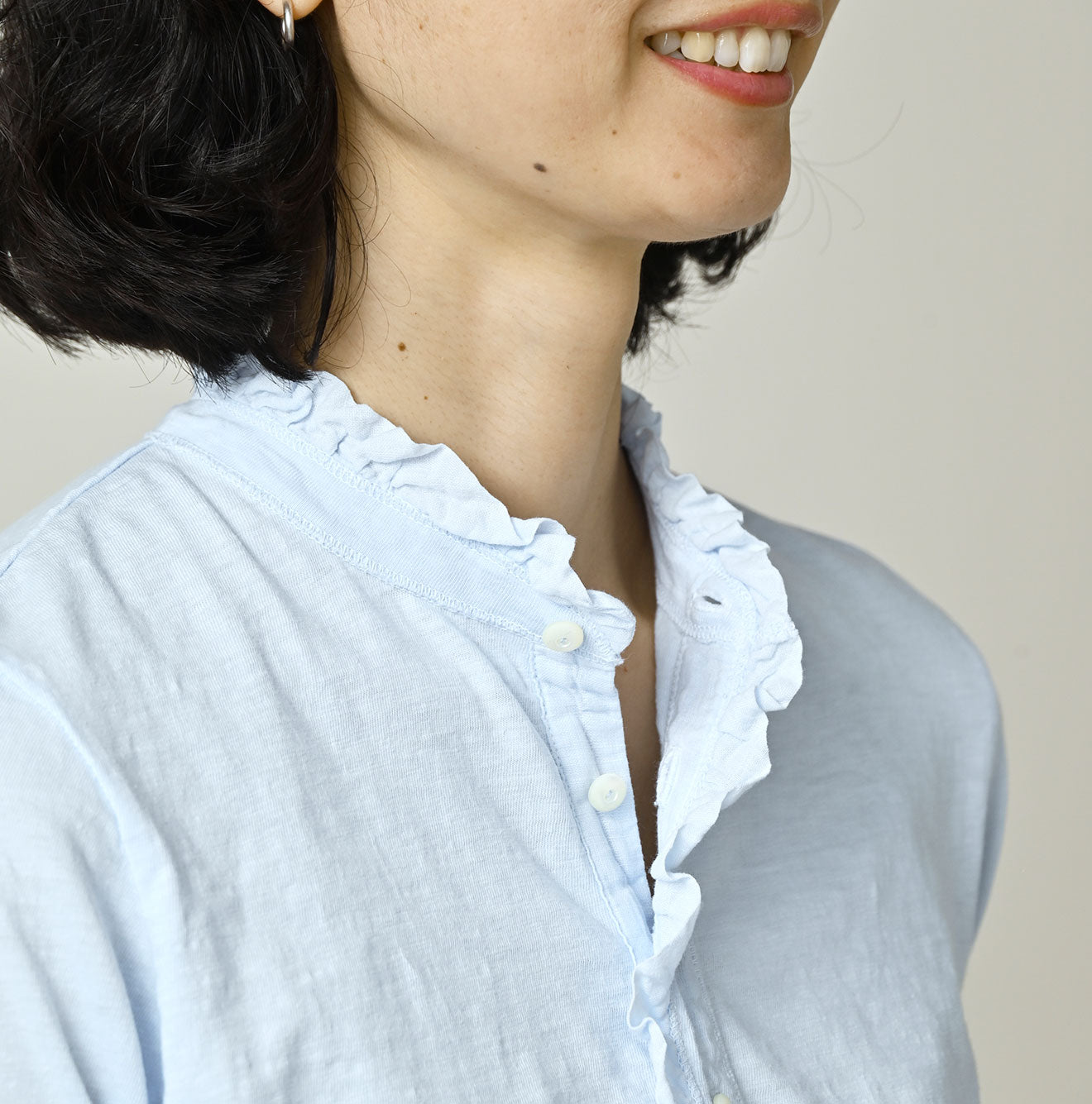 Frilled Square Henley - Image 9