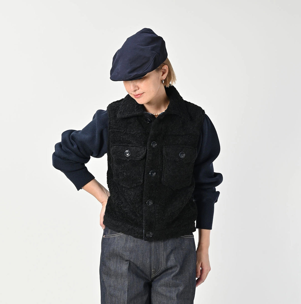 45R Boa x US Wool Denim Jacket