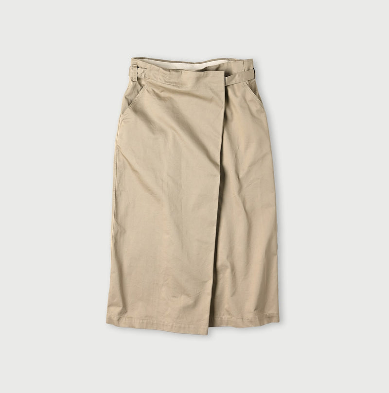 45R Two-ply Chino Wrap Skirt - Image 1