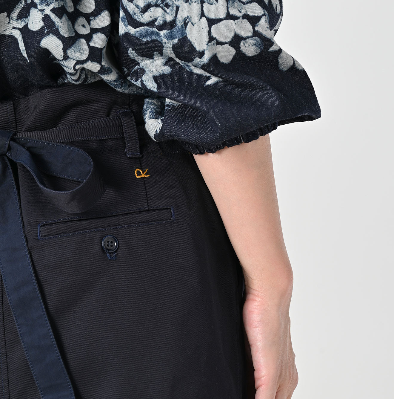 45R Two-ply Chino Wrap Skirt - Image 13