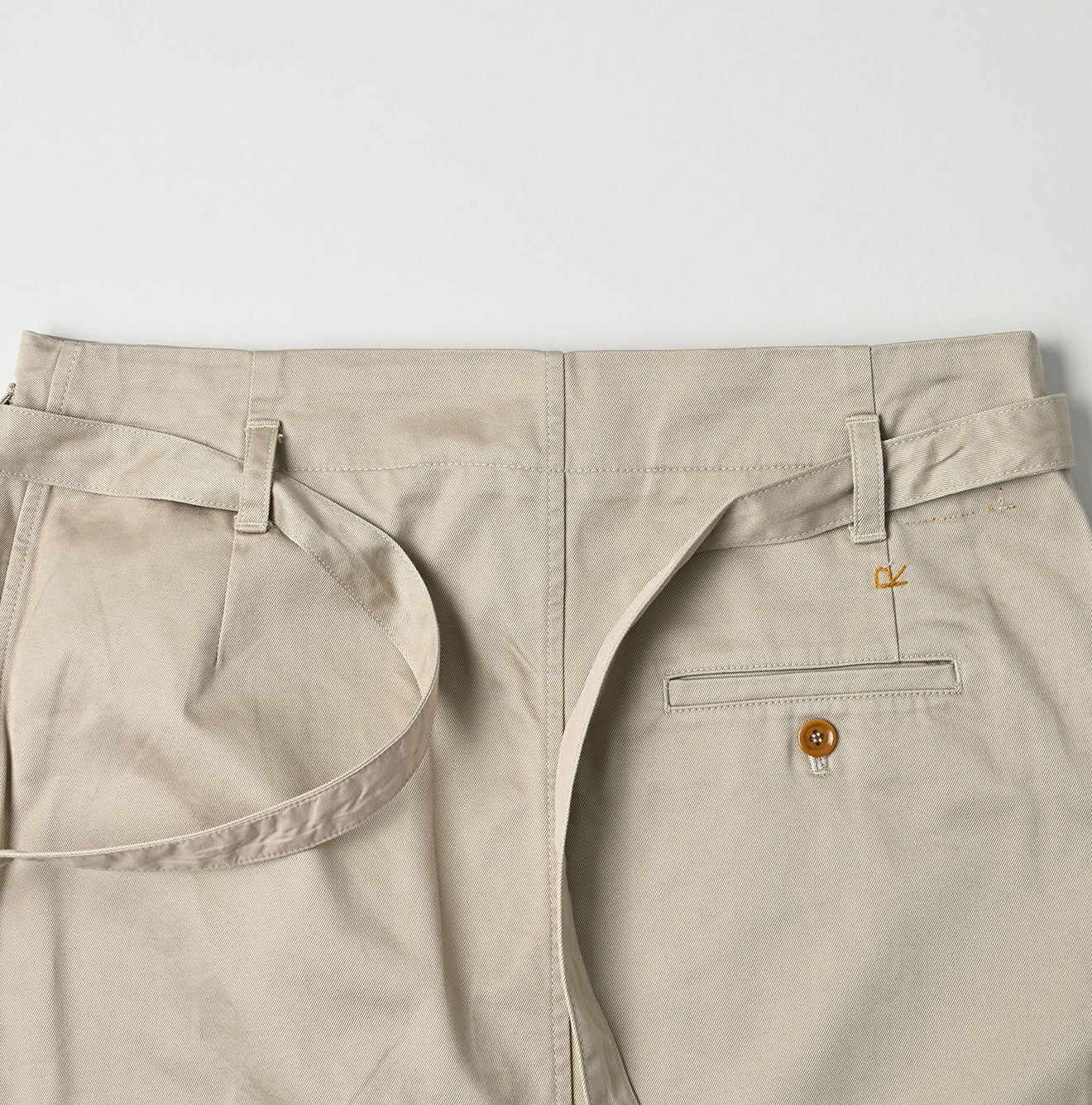 45R Two-ply Chino Wrap Skirt