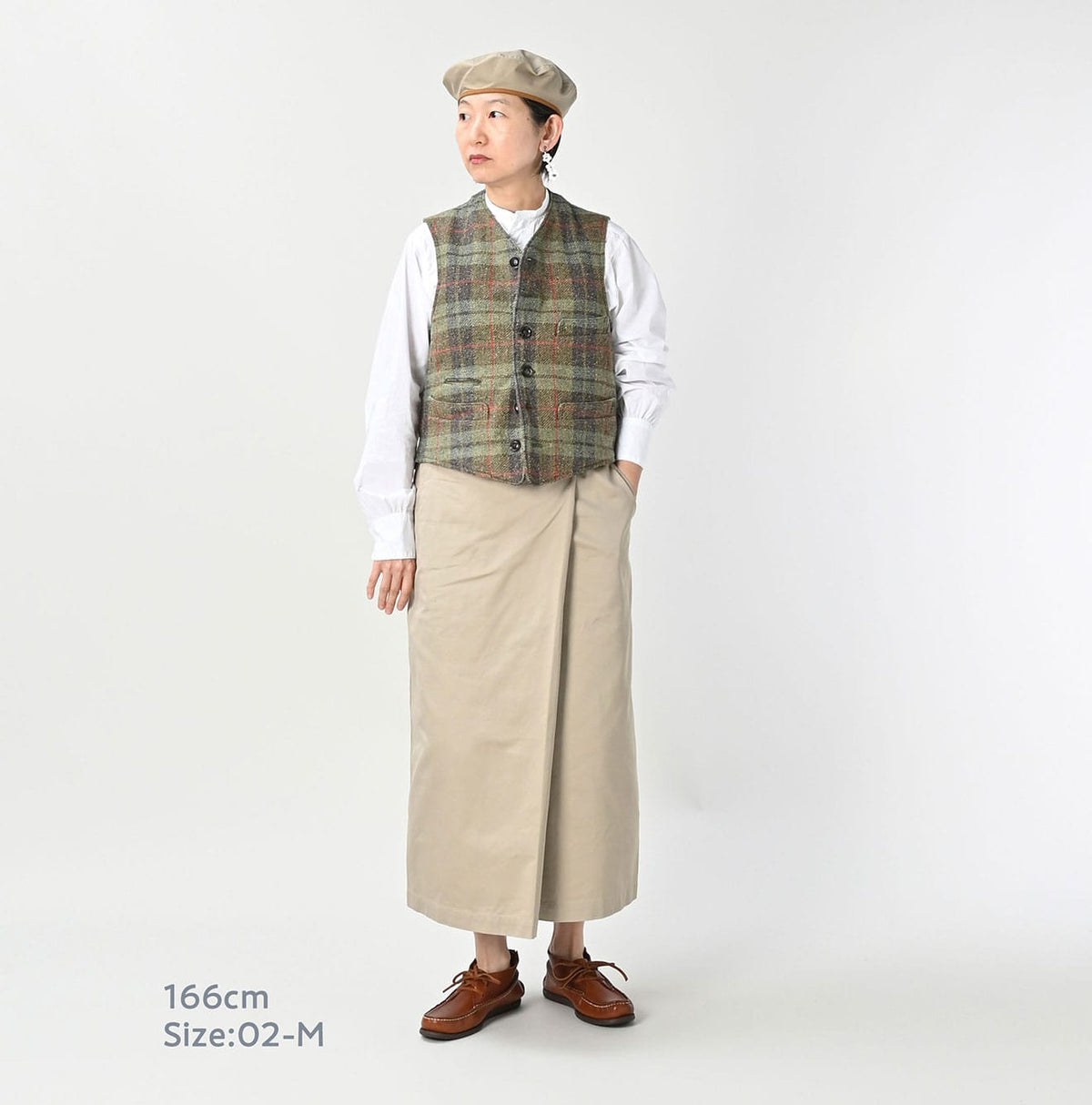 45R Two-ply Chino Wrap Skirt