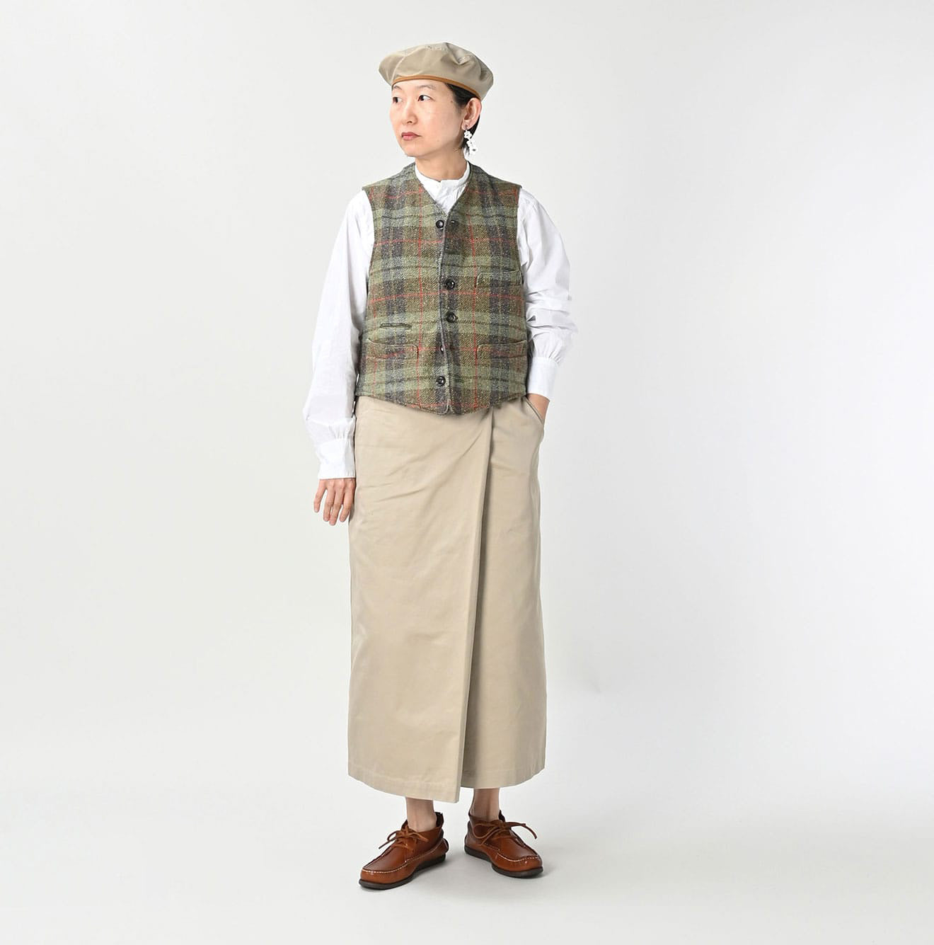 Two-ply Chino Wrap Skirt | 45R Official Online Store – 45R GLOBAL