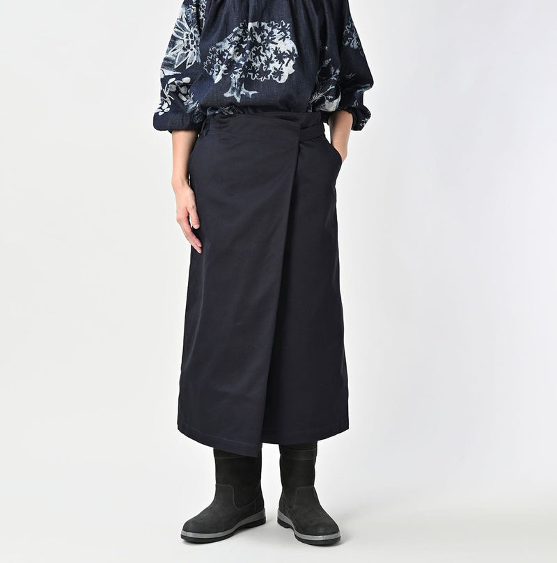 45R Two-ply Chino Wrap Skirt - Image 6