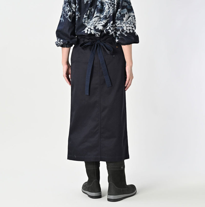 45R Two-ply Chino Wrap Skirt - Image 8