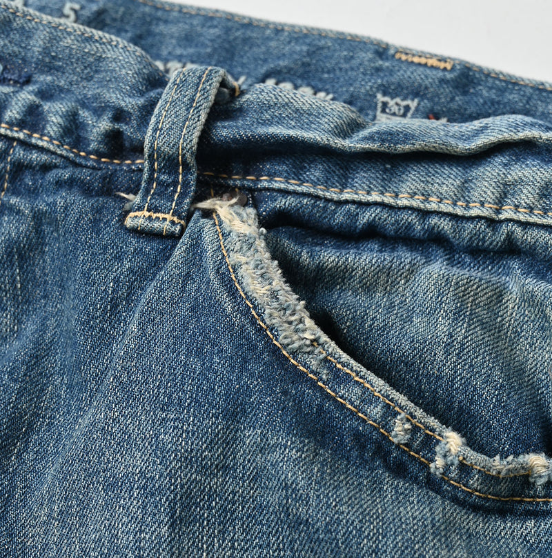 Rye Mugi Denim Crosby5 Heavy Distressed Finish (Recrafted Edition)