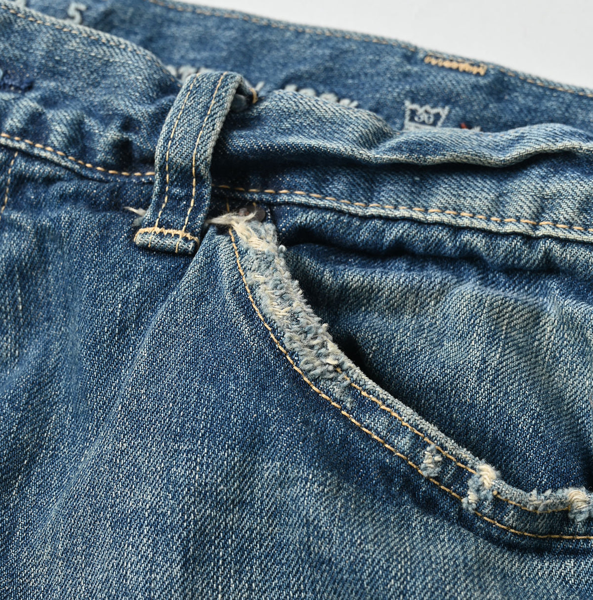 Rye Mugi Denim Crosby5 Heavy Distressed Finish (Recrafted Edition)