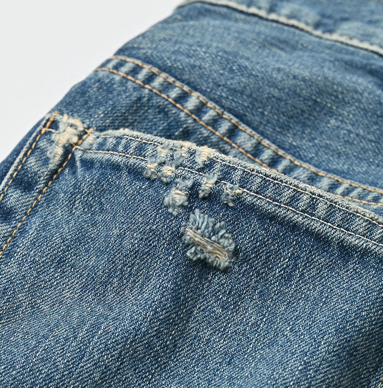 Rye Mugi Denim Crosby5 Heavy Distressed Finish (Recrafted Edition)