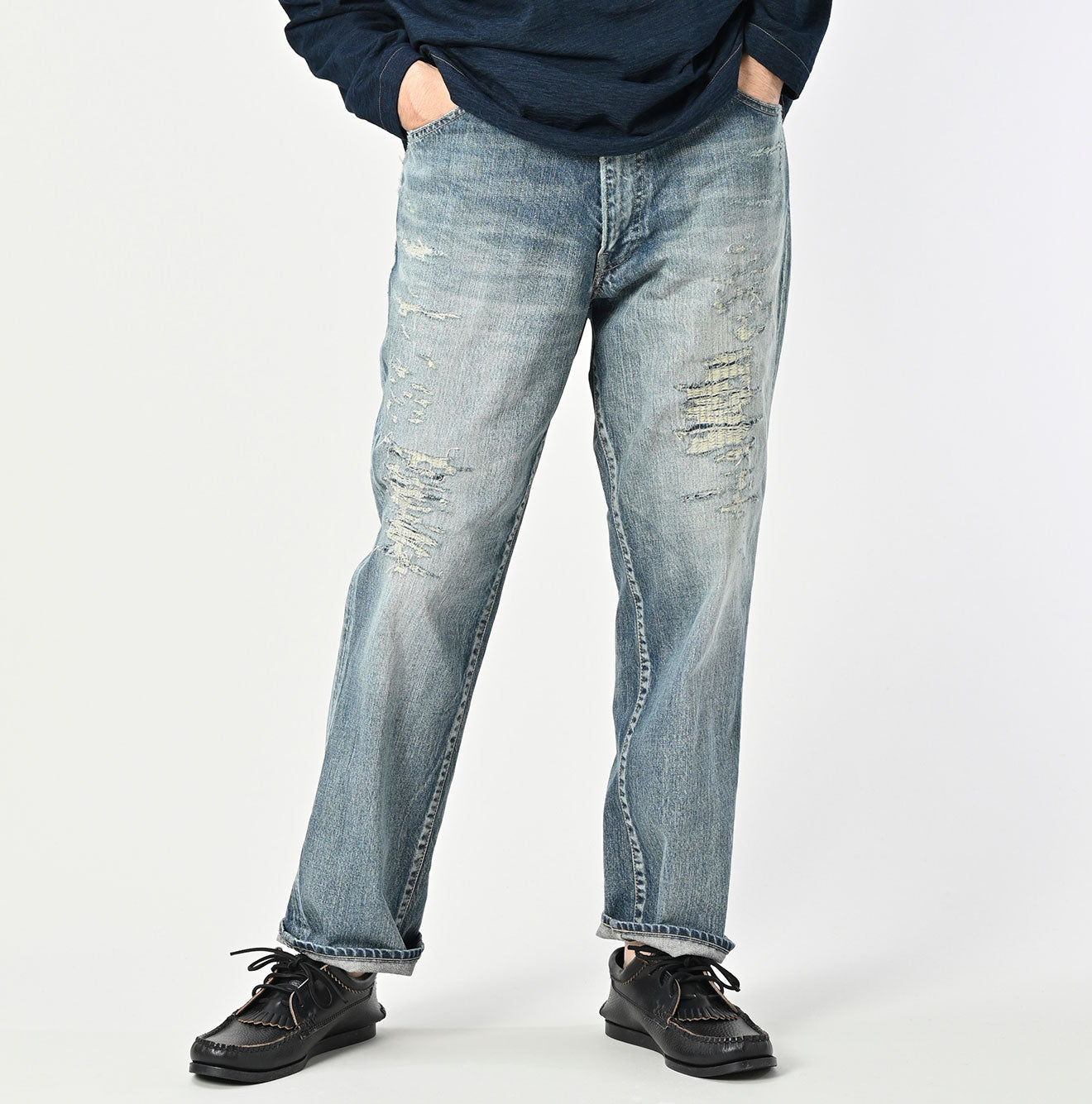 Rye Mugi Denim Crosby5 Heavy Distressed Finish - Image 9