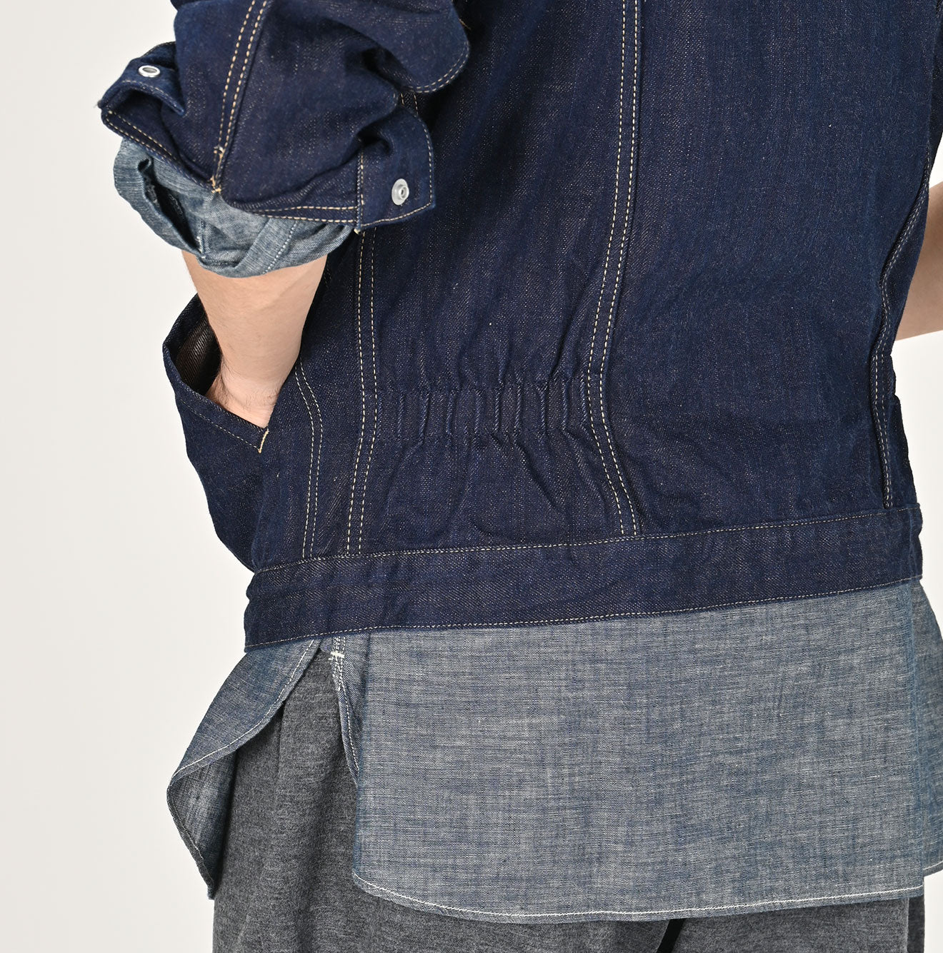 45R Ai Denim Light Oz 908 Crosby Jacket Nou