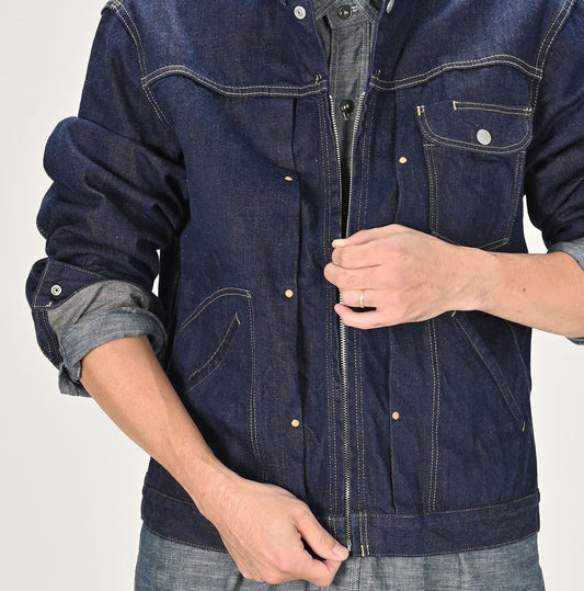 45R Ai Denim Light Oz 908 Crosby Jacket Nou
