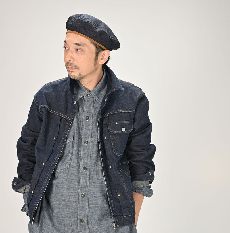 45R Sumi Ai Indigo Light Oz 908 Crosby Jacket Nou - Image 8