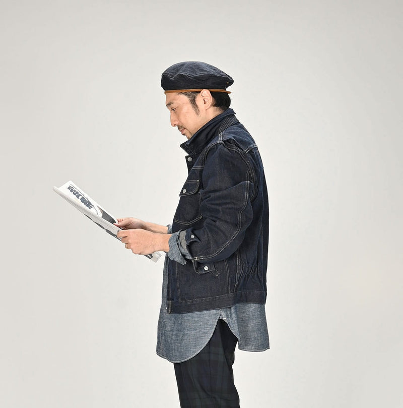 45R Sumi Ai Indigo Light Oz 908 Crosby Jacket Nou - Image 9