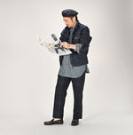 45R Sumi Ai Indigo Light Oz 908 Crosby Jacket Nou