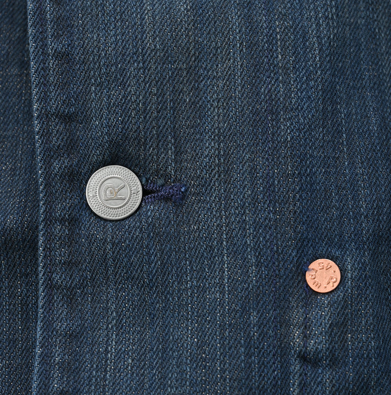 45R Futatabi6.5 Sumi Ai 908 Crosby Coverall Distressed
