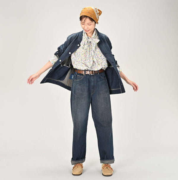 45R Futatabi6.5 Sumi Ai 908 Crosby Coverall Distressed