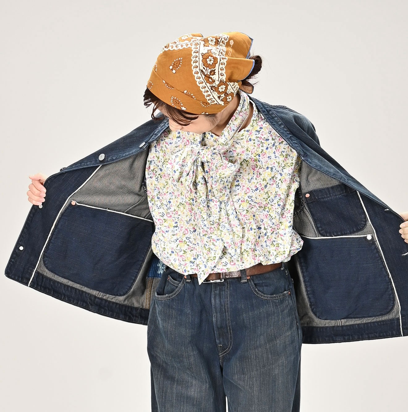 45R Futatabi6.5 Sumi Ai 908 Crosby Coverall Distressed - Image 5