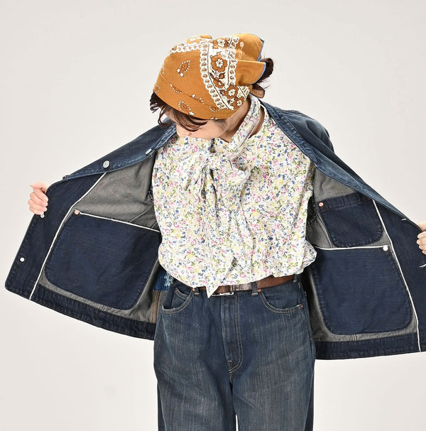 45R Futatabi6.5 Sumi Ai 908 Crosby Coverall Distressed