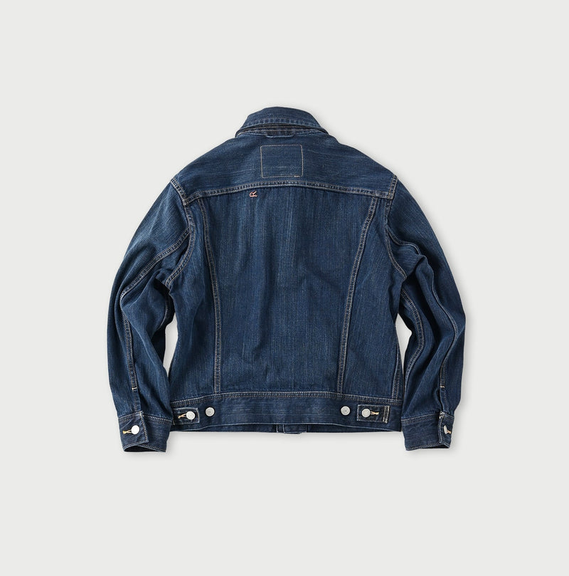 45R Sumi Ai Indigo Light Oz 908 Hikohime Jacket Distressed