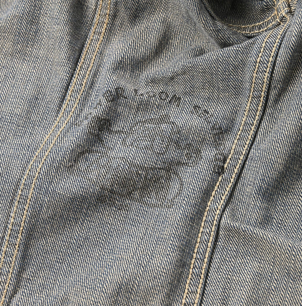 45R Sumi Ai Indigo Light Oz 908 Hikohime Jacket Distressed