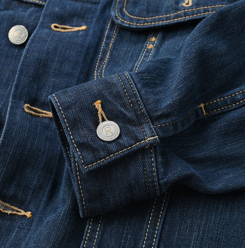 45R Sumi Ai Indigo Light Oz 908 Hikohime Jacket Distressed