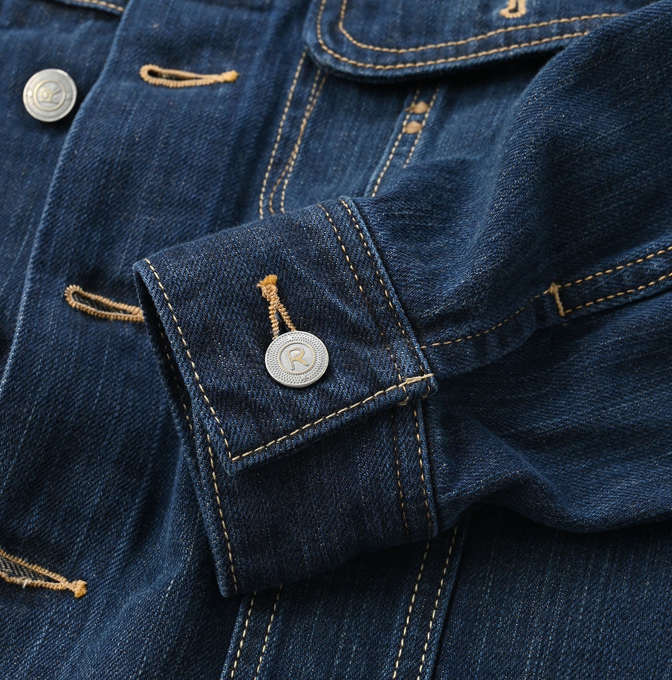 45R Sumi Ai Indigo Light Oz 908 Hikohime Jacket Distressed