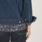 45R Sumi Ai Indigo Light Oz 908 Hikohime Jacket Distressed